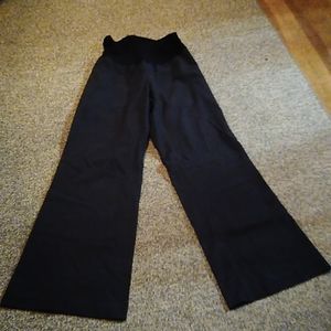 Black maternity dress pants